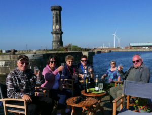 Toasting Liverpool inbubbly