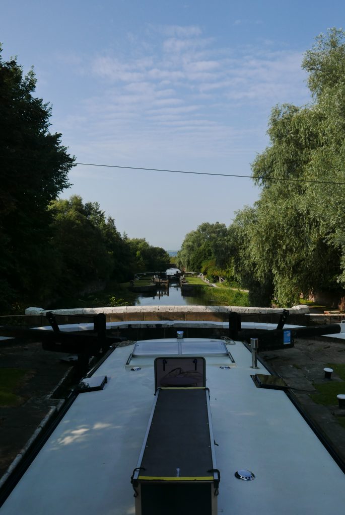 View from lock one at the top of Wigan flight